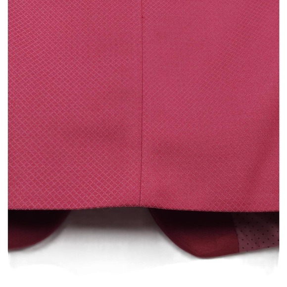 Alfani Men's Slim-Fit Stretch Textured Diamond Grid Tuxedo Jacket Rose 40L NWT - Picture 4 of 4